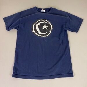 Tum Yeto Foundation Skateboards T Shirt Medium Navy Blue Black Star Moon Tee